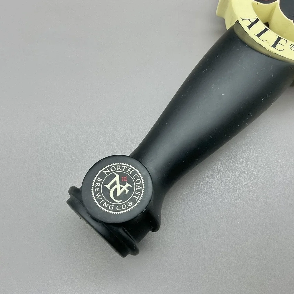 North Coast Brewing Co Red Seal Ale Beer Tap Handle Black Cream Seal Decor